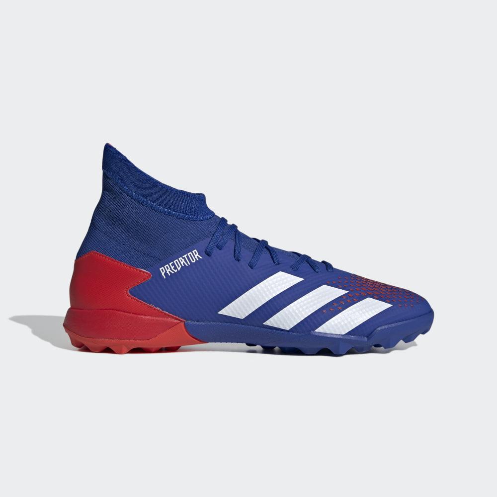 Adidas Men's Predator 20.3 Turf Football Shoes Royal/White/Red Ireland EG0963